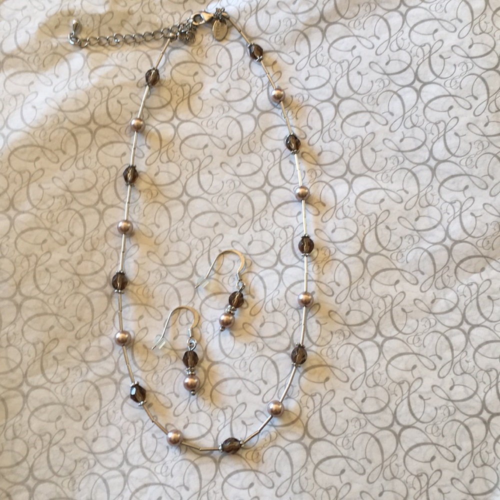 Lia Sophia necklace and earrings